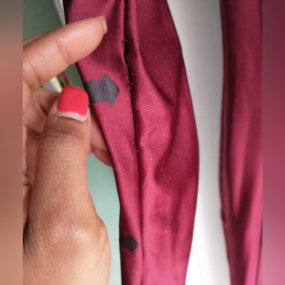 Women's fashionnova wine colored long sleeve bodysuit - Picture 10 of 11